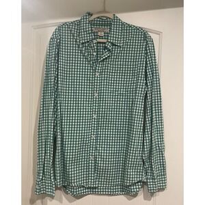Chor Clothing Co 100% Cotton Button Down Shirt Green Plaid Men's Size XL